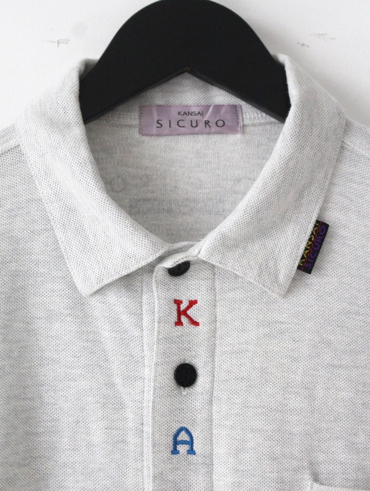 Kansai Yamamoto 1990S KANSAI YAMAMOTO SICURO COLOR-CODED PLACKET POLO Size US M / EU 48-50 / 2 - 3 Thumbnail