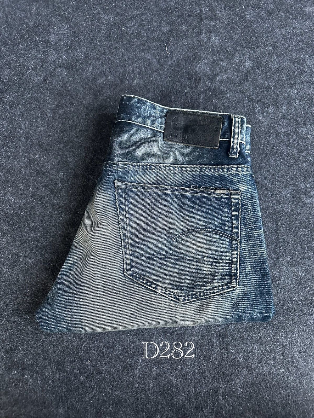 G-Star Y2k Gstar 3301 Tapered Black Wash Denim 34x32 D282 Size US 34 / EU 50 - 19 Thumbnail