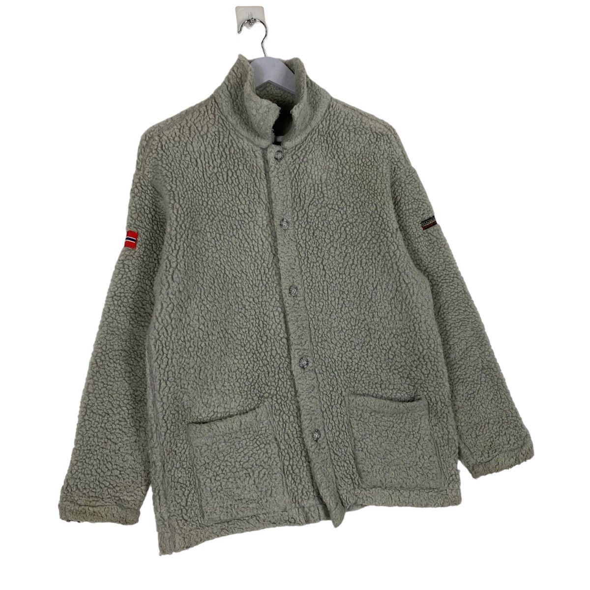 Japanese Brand Vintage 90s Napapijri Button Fleece Size US M / EU 48-50 / 2 - 3 Thumbnail