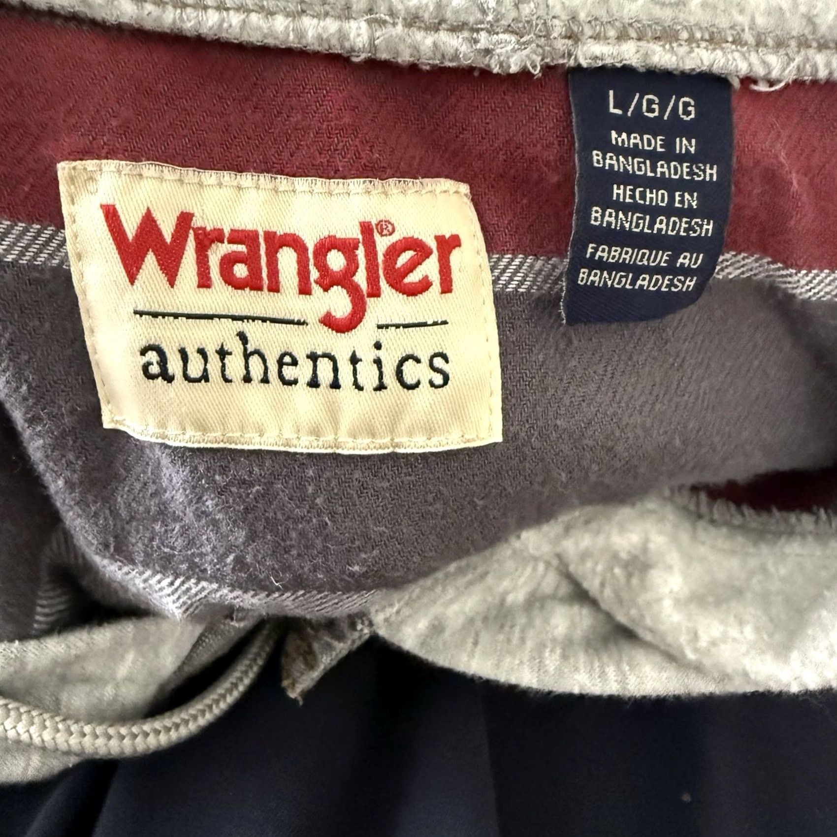 Wrangler Wrangler Hooded Denim Shirt Jacket Mens Large Gray Flannel Lined Button Up Size US L / EU 52-54 / 3 - 2 Thumbnail