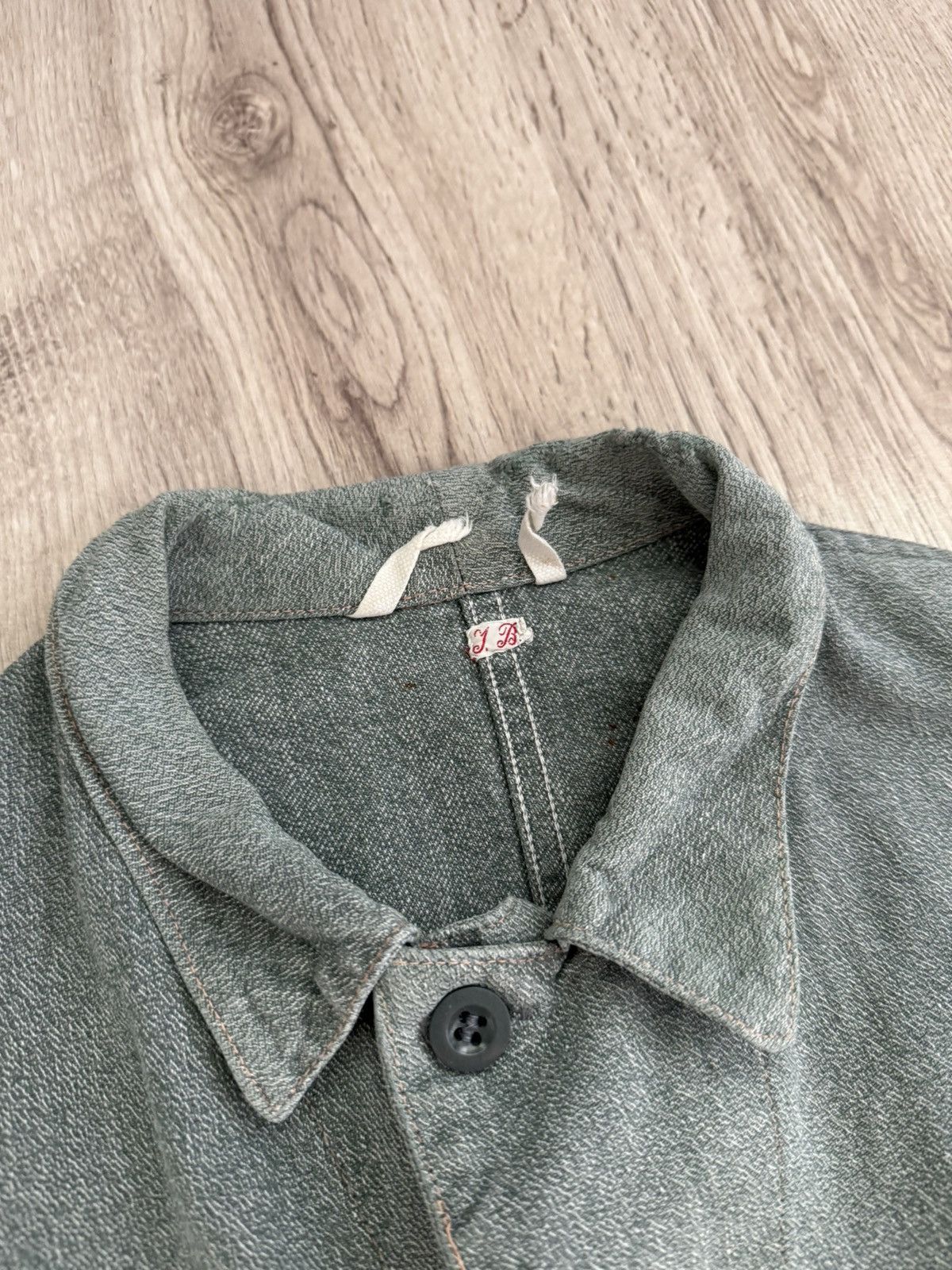 Other Vintage French Workwear Chore Jacket Sanfor Faded 50s 60s Size US M / EU 48-50 / 2 - 4 Thumbnail