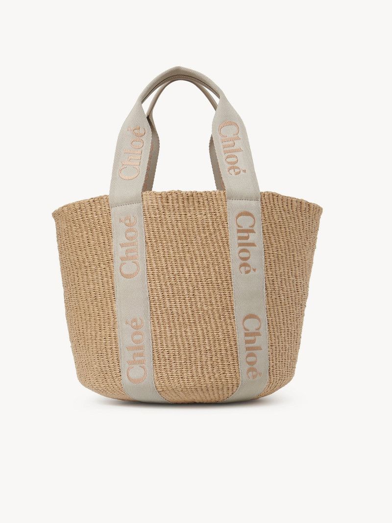 Chloe o1loc1c10226 Size: OS / Woody Basket Large Bag in Khaki Size ONE SIZE - 3 Thumbnail