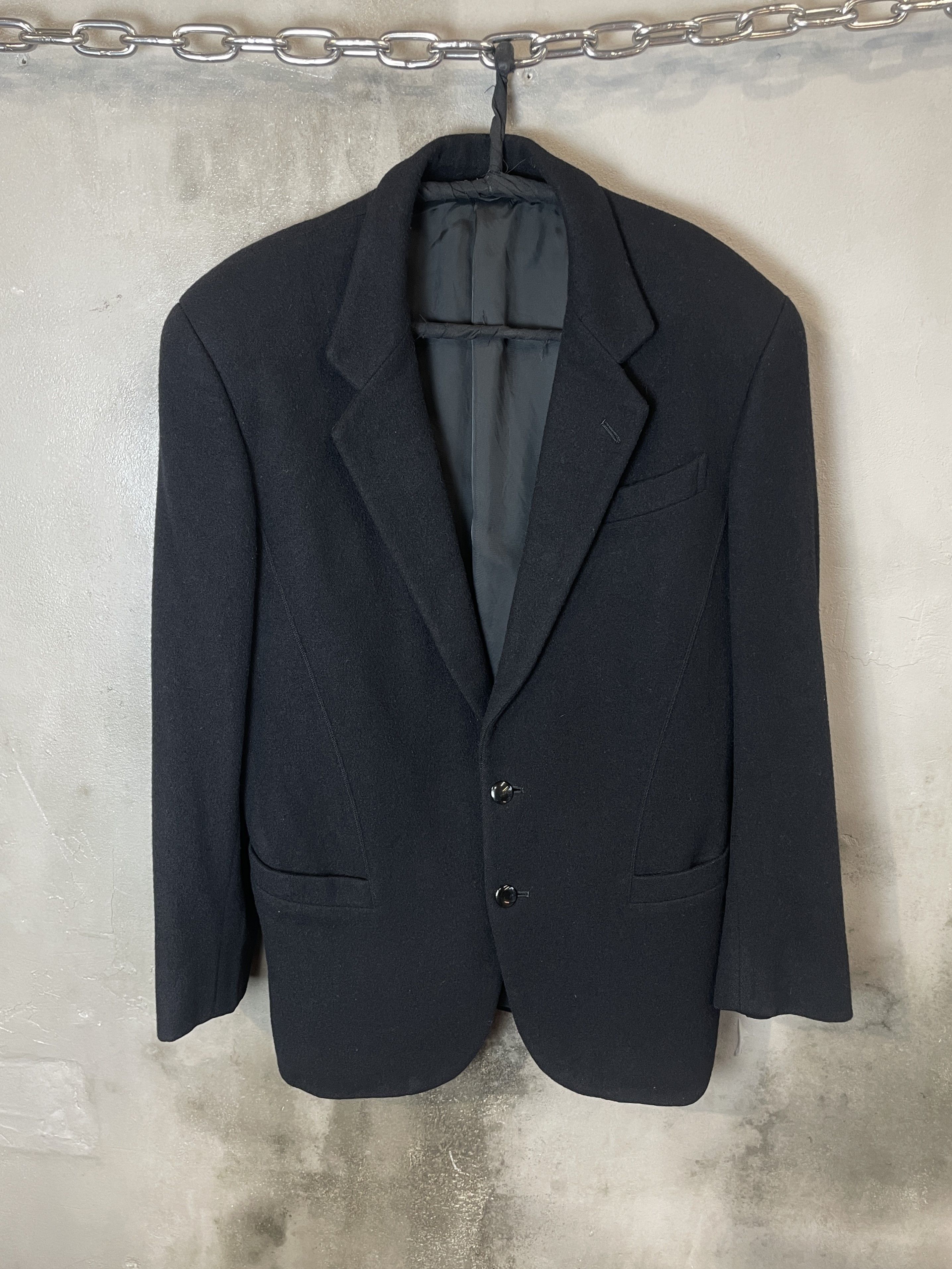 Thierry Mugler 80s Thierry Mugler 2 Button Wool Jacket Size 46R - 1 Thumbnail