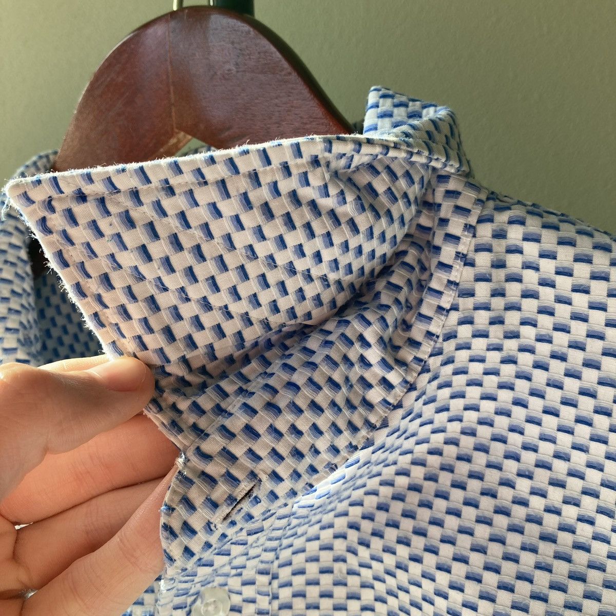 Yves Saint Laurent Yves Saint Laurent Shirts Double Sleeve Button Heavy Cotton Size US XL / EU 56 / 4 - 7 Thumbnail