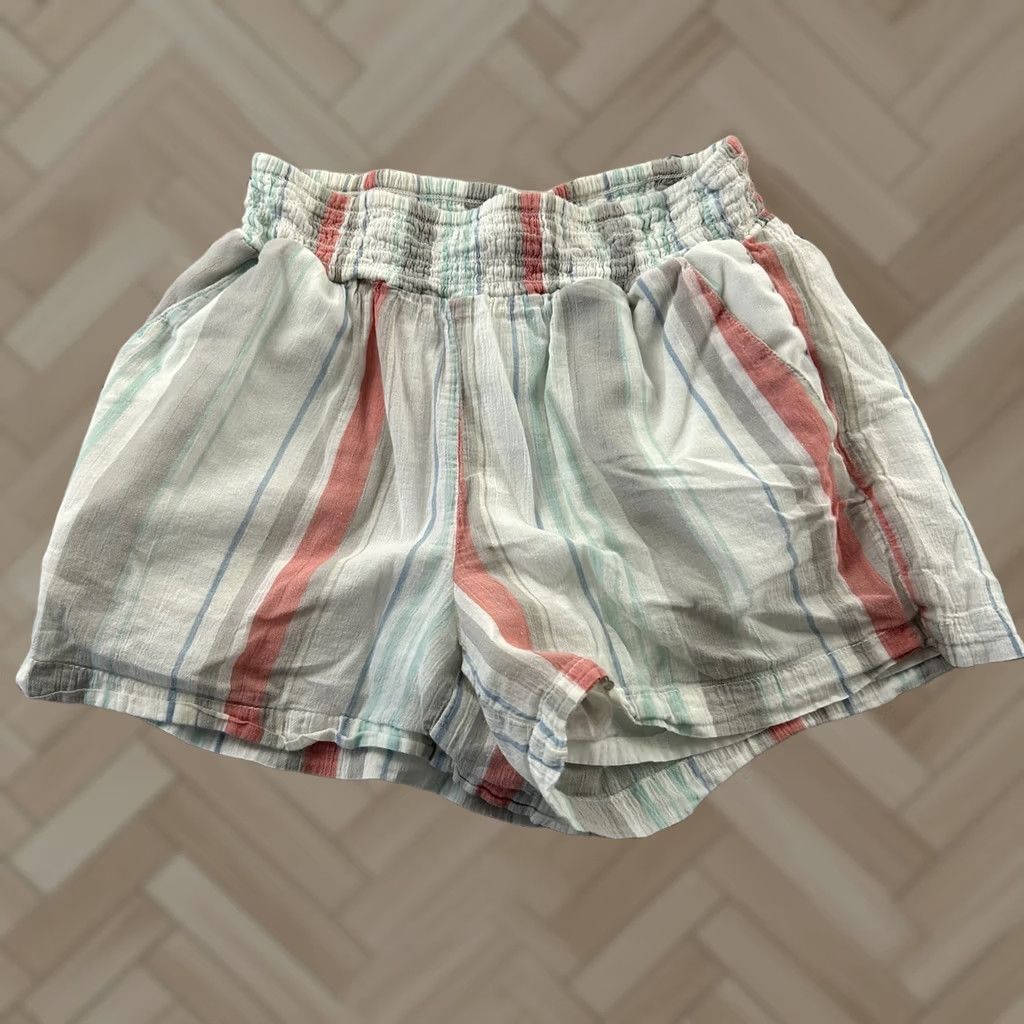 Gap GAP Lined Striped Cotton Shorts Women's XS Bermuda Casual Multicolor Pattern Jeans Shorts Size 26" / US 2 / IT 38 - 1 Thumbnail