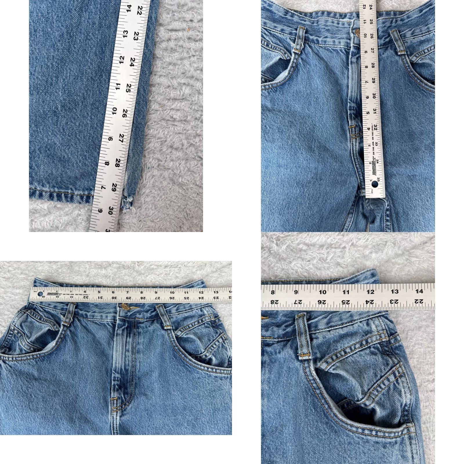 Forever 21 VINTAGE Forever 21 Women's Wide Leg Jeans 25 Blue Denim High Rise Cotton Blend 30 in Inseam Size 42" / US 20 - 8 Thumbnail