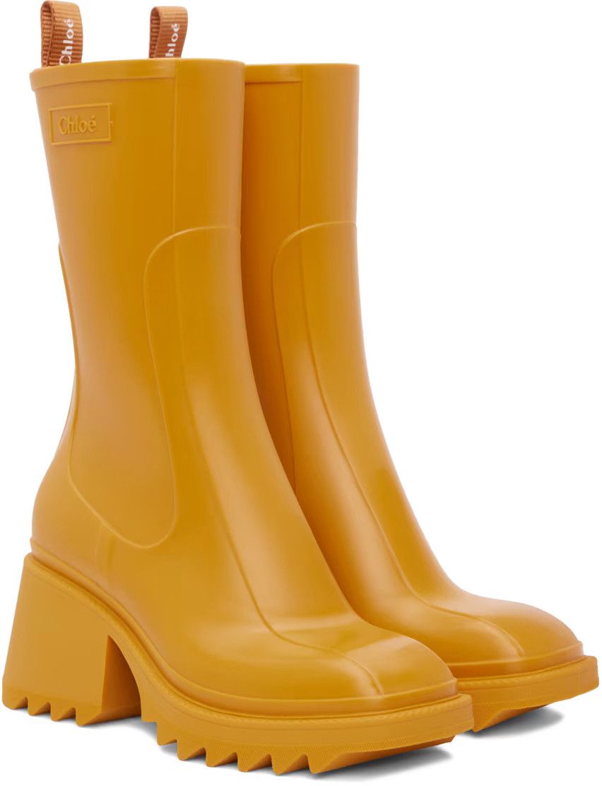 Chloe o1loc1c1024 Betty Boots in Yellow Size US 10 / IT 40 - 2 Thumbnail