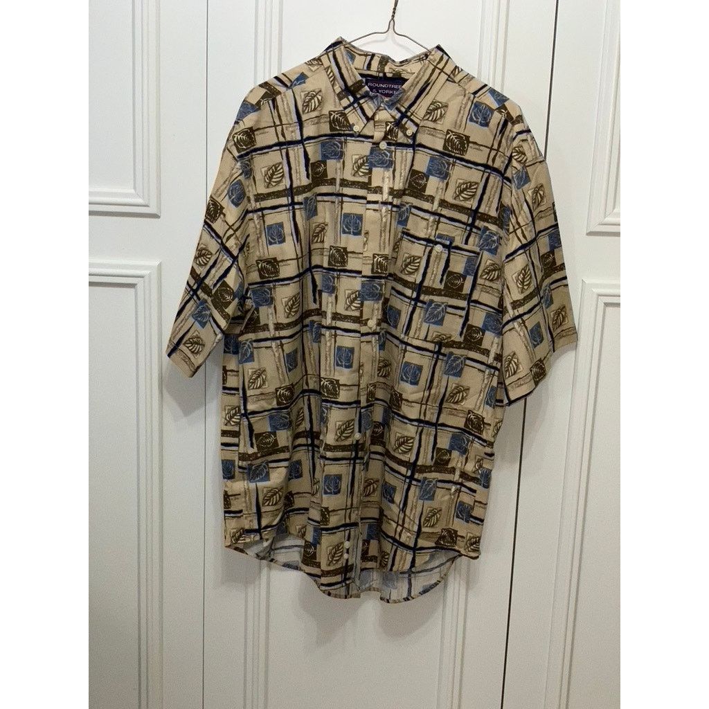 Roundtree & Yorke Roundtree & Yorke Men's Large Short Sleeve Button-Down Shirt Size US L / EU 52-54 / 3 - 1 Thumbnail