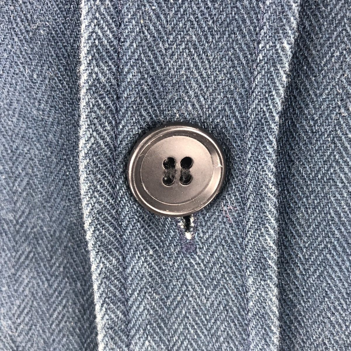 Japanese Brand Vintage 90's Flannel Jacket Herringbone Twill by New Yorker Size US L / EU 52-54 / 3 - 13 Thumbnail