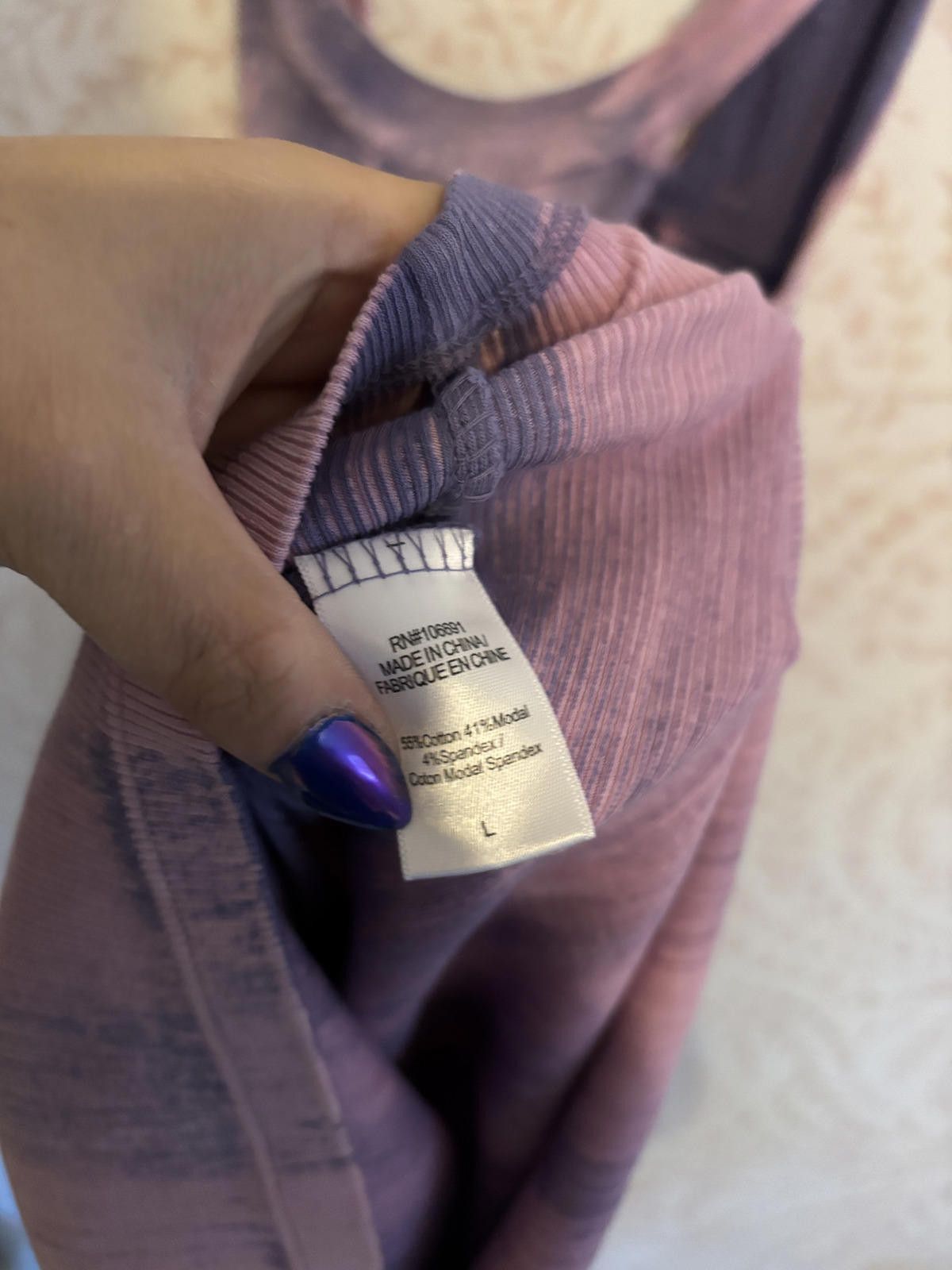 Other Young, Fabulouls and Broke Y2K Purple Acid Wash Dress L Size L / US 10 / IT 46 - 9 Thumbnail
