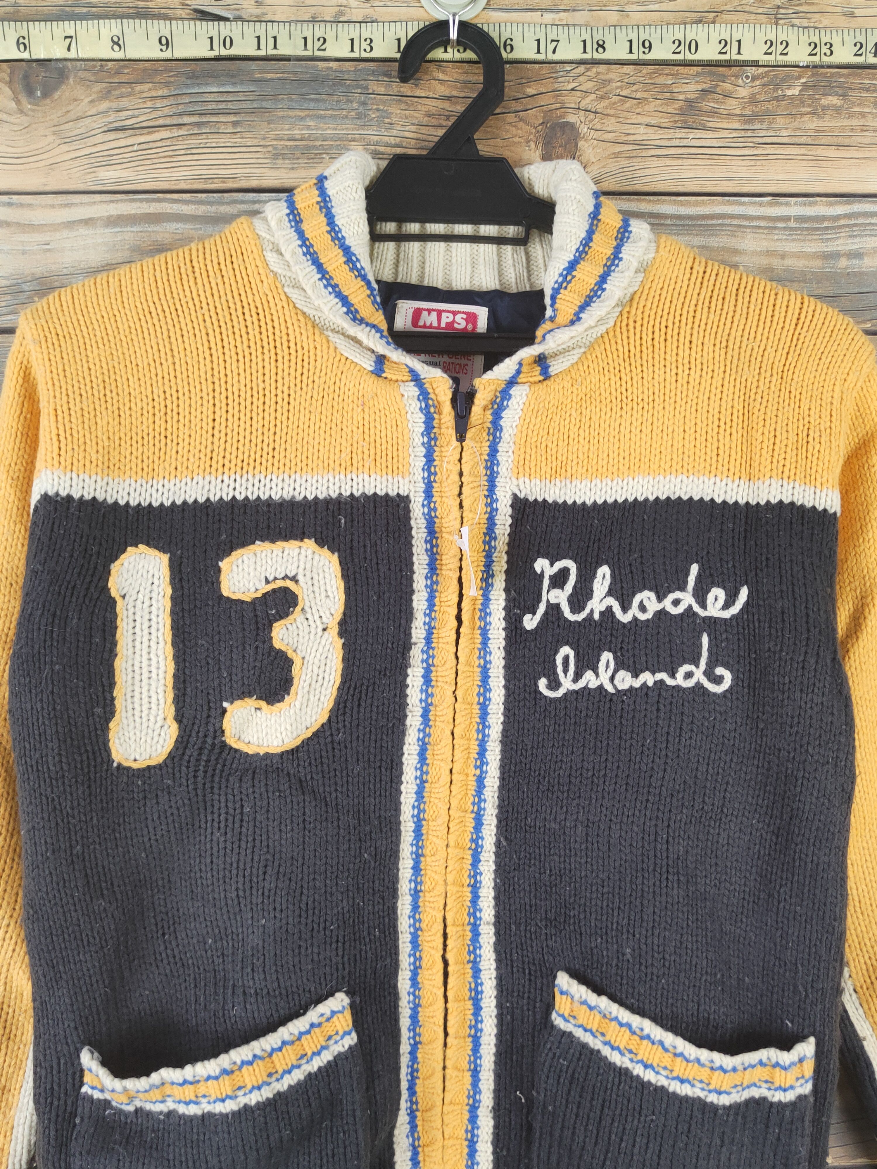 Japanese Brand × Vintage DL MPS Yellow Knitwear Sweaters #830 Size XS / US 0-2 / IT 36-38 - 2 Thumbnail