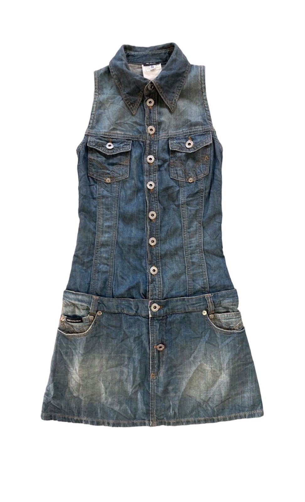 white christmas dresses Denim Dress Dolce & Gabbana Blu main image 1