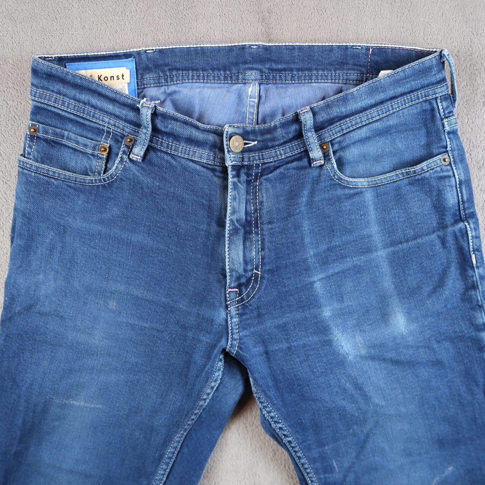 Acne Studios Acne Studios Jeans Slim Skinny 31x32 Dark Blue Denim Designer City Mens Size US 31 - 5 Thumbnail