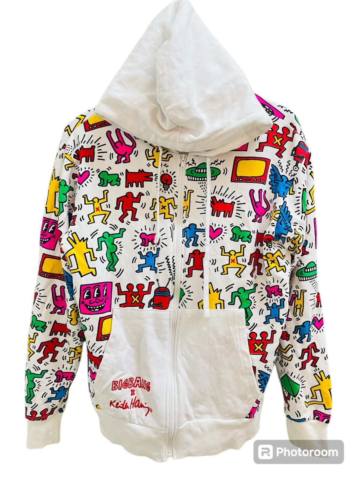 Japanese Brand × Keith Haring × Vintage Keith haring all over pront hoodie Size US L / EU 52-54 / 3 - 1 Thumbnail