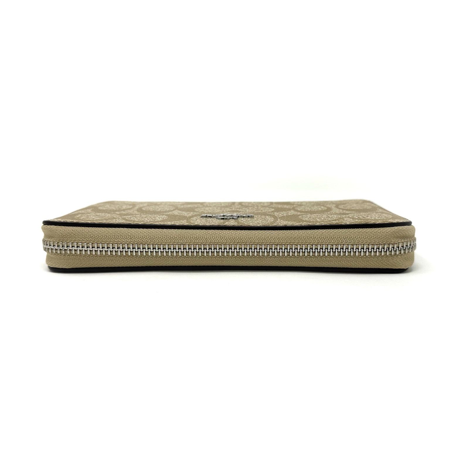 Coach Coach Long Zip Around Wallet Signature Canvas Purple C4452 Size ONE SIZE - 6 Thumbnail