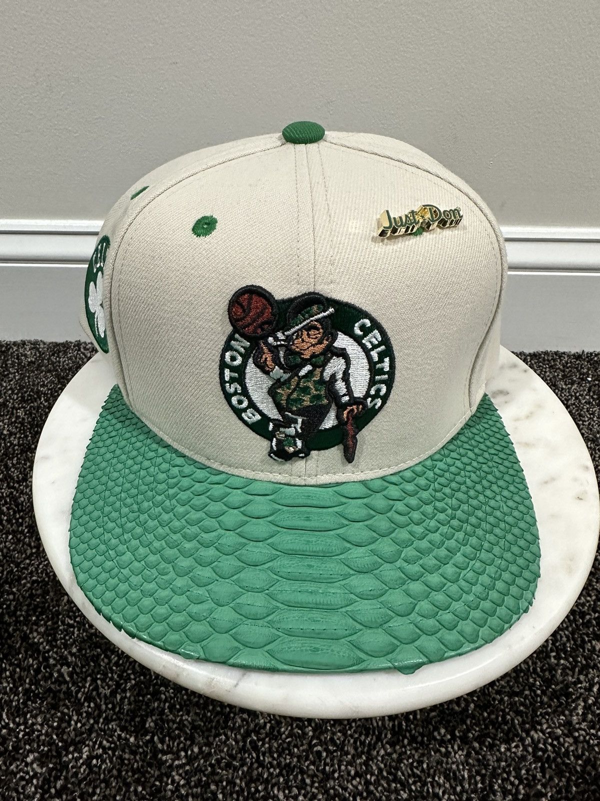 Just Don Just Don x Mitchell & Ness NBA Boston Celtics Snakeskin Hat Size ONE SIZE - 3 Thumbnail