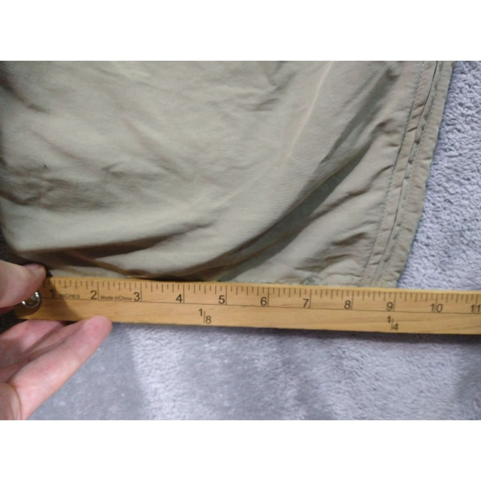 Vintage Cabela's Nylon Cargo Pants Mens 40x30 Beige Convertible Hiking Camping Size US 40 / EU 56 - 6 Thumbnail