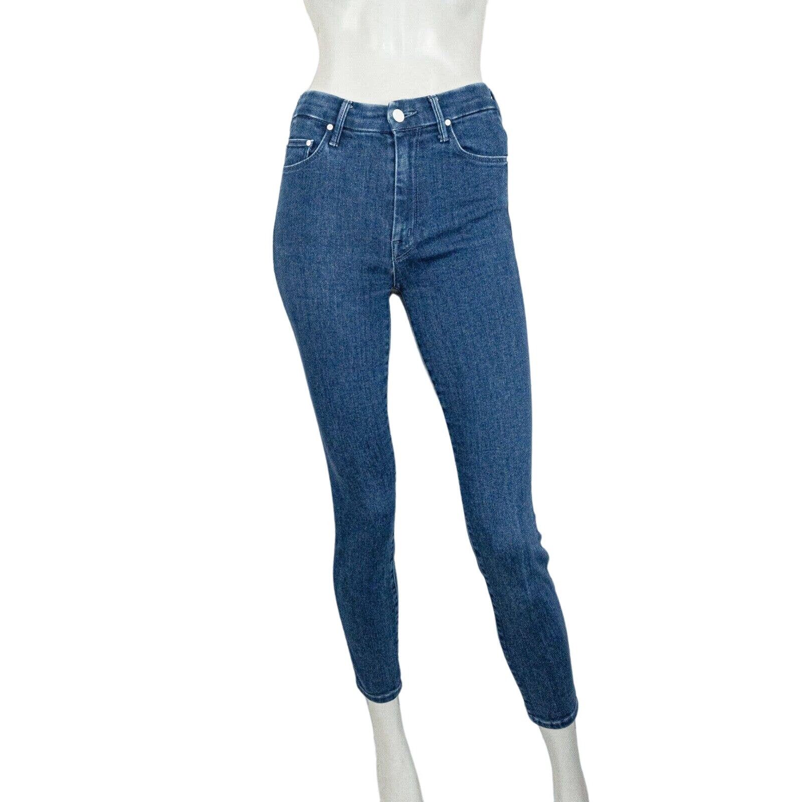 MOTHER MOTHER Denim High Rise Looker Ankle Jeans Blue Size 25" / US 0 / IT 36 - 1 Thumbnail