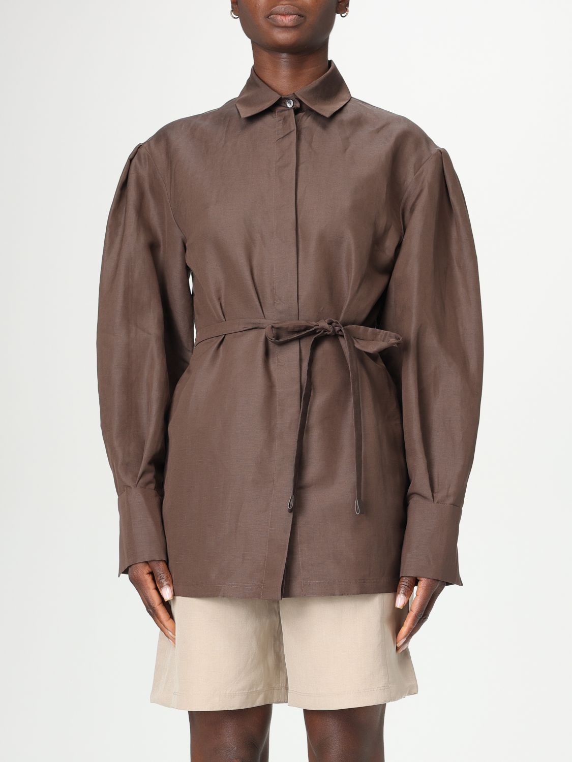 【送料&関税込】Max Mara fido Brown Wool Blend T-shirt Max Mara fido Brown Wool Blend T-shirt Max Mara