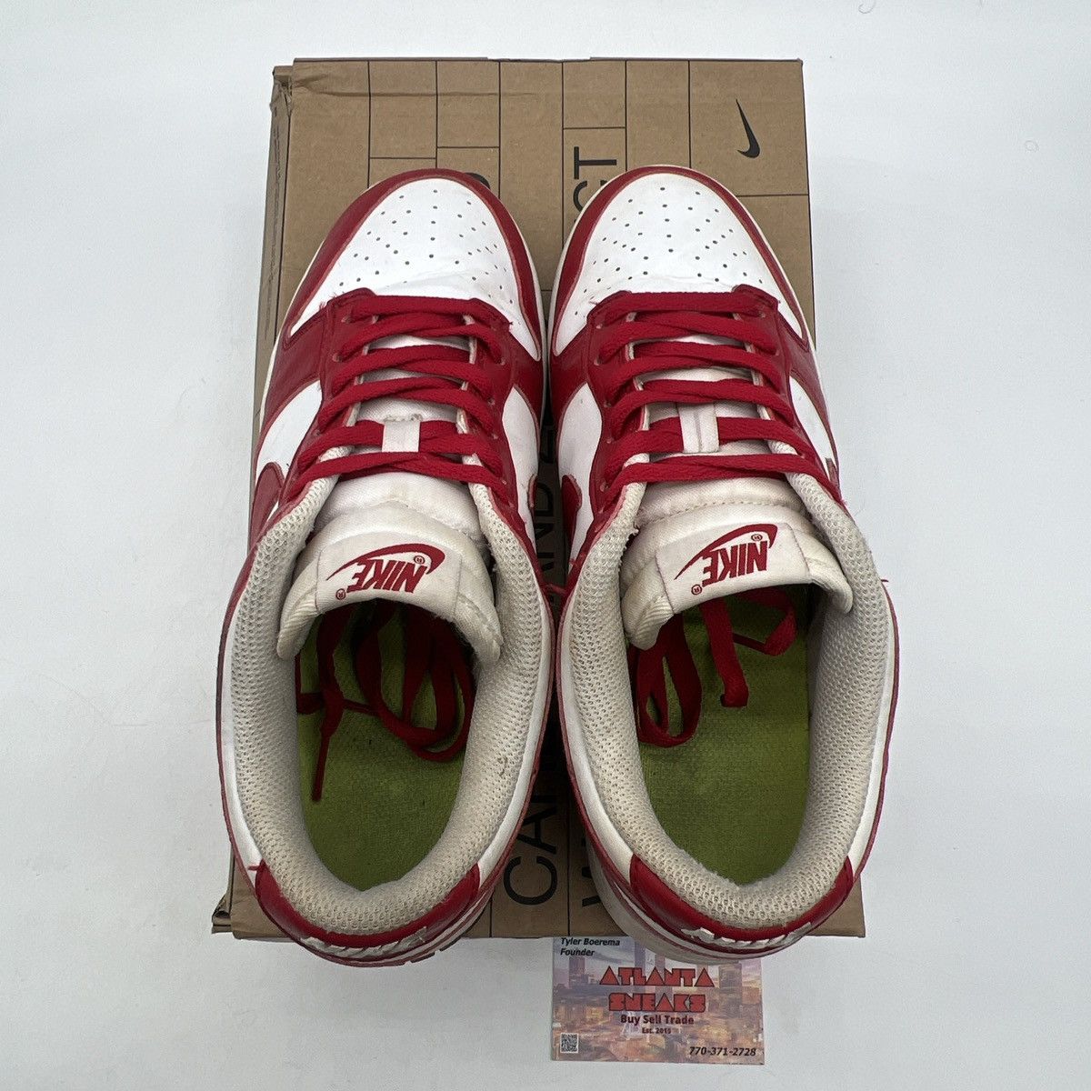 Nike Wmns dunk low nest nature gym red Size US 9 / EU 42 - 7 Thumbnail