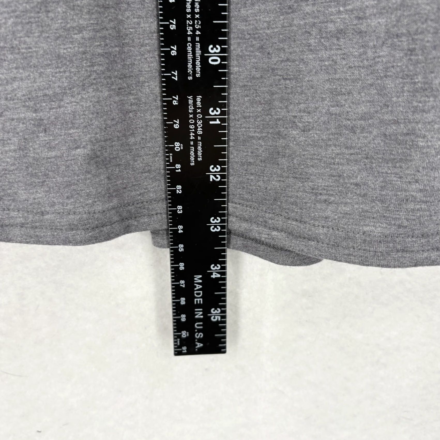 Vintage L.L.Bean Hoodie Tunic Womens M Gray Long Sleeve Kangaroo Pocket Jersey Knit Scoop Neck Pullover Lightweight Relaxed Neckline Size M / US 6-8 / IT 42-44 - 6 Thumbnail