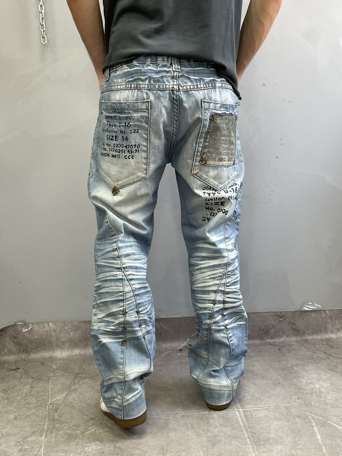 Diesel Distressed japanese y2k diesel style jeans pants Size US 36 / EU 52 - 9 Thumbnail