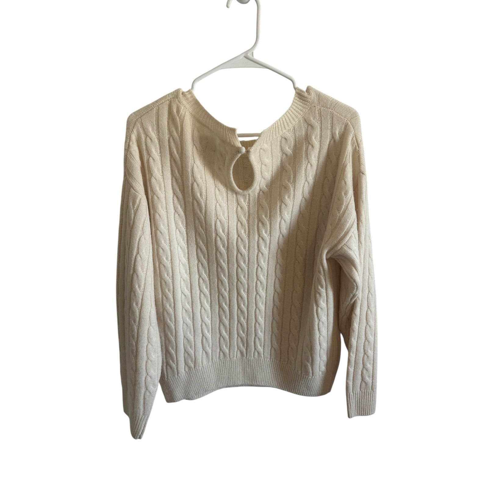 Other Grey Ven White Wool Cashmere Crew Neck Long Sleeve Sweater Size XS / US 0-2 / IT 36-38 - 6 Thumbnail