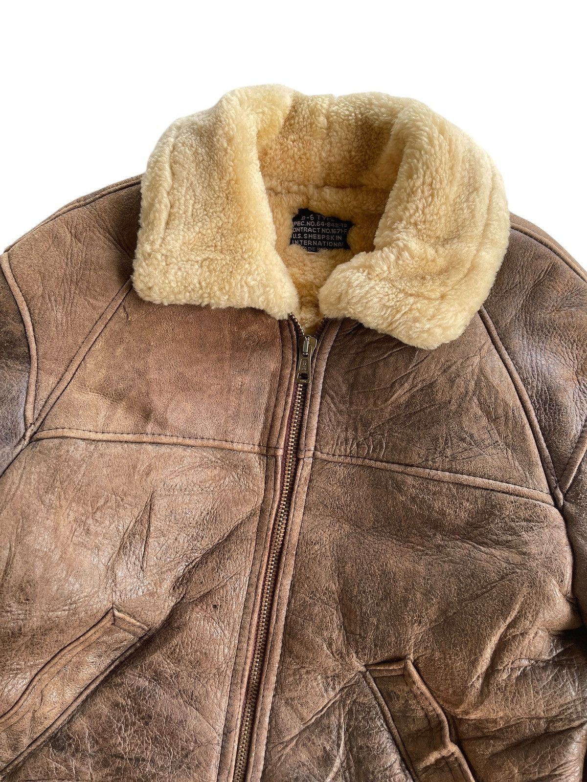 Vintage Vintage B-6 U.S Sheepskin International Flight USA Jacket Size US L / EU 52-54 / 3 - 9 Thumbnail