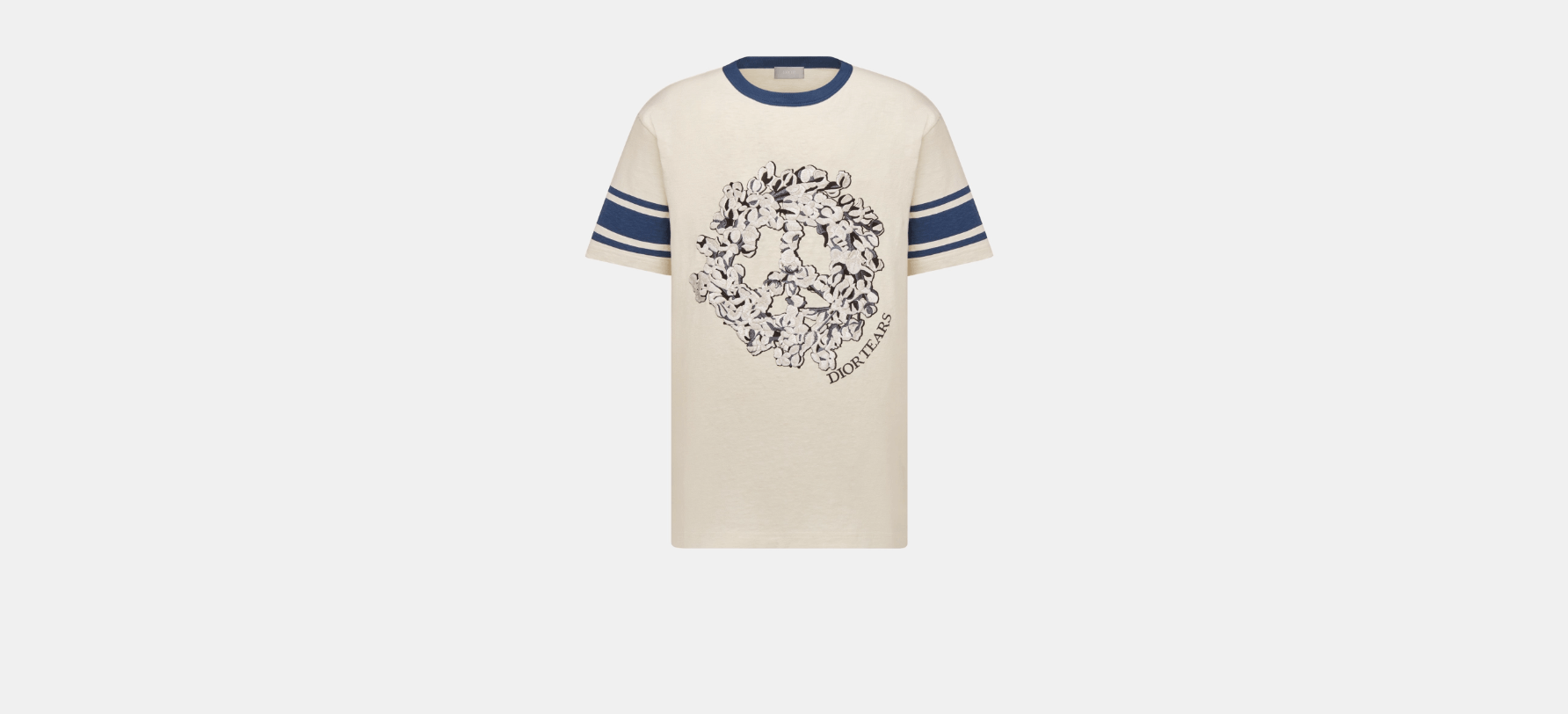 o1w1db10624 Relaxed-fit Dior Tears T-Shirt in Multicolor