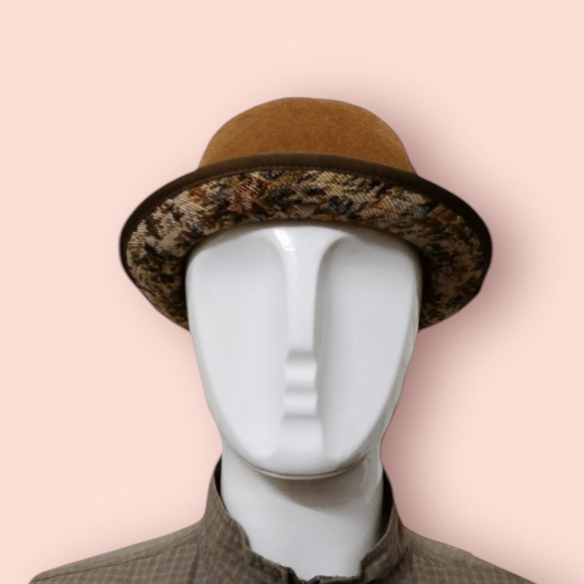 Designer × Japanese Brand × Vintage VINTAGE OLIVE DES OLIVE BOWLER HAT JAPAN Size ONE SIZE - 4 Thumbnail
