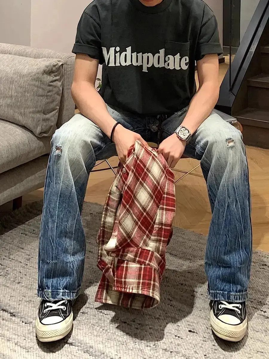 Japanese Brand Hip hop gradient ripped jeans Size US 30 / EU 46 - 3 Thumbnail