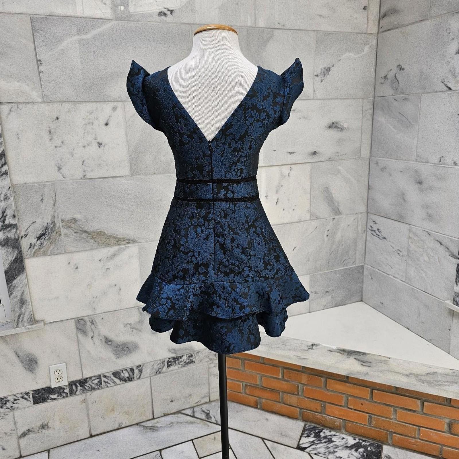 Lulus Lulus Women's Blue and Black Dress Size S / US 4 / IT 40 - 5 Thumbnail