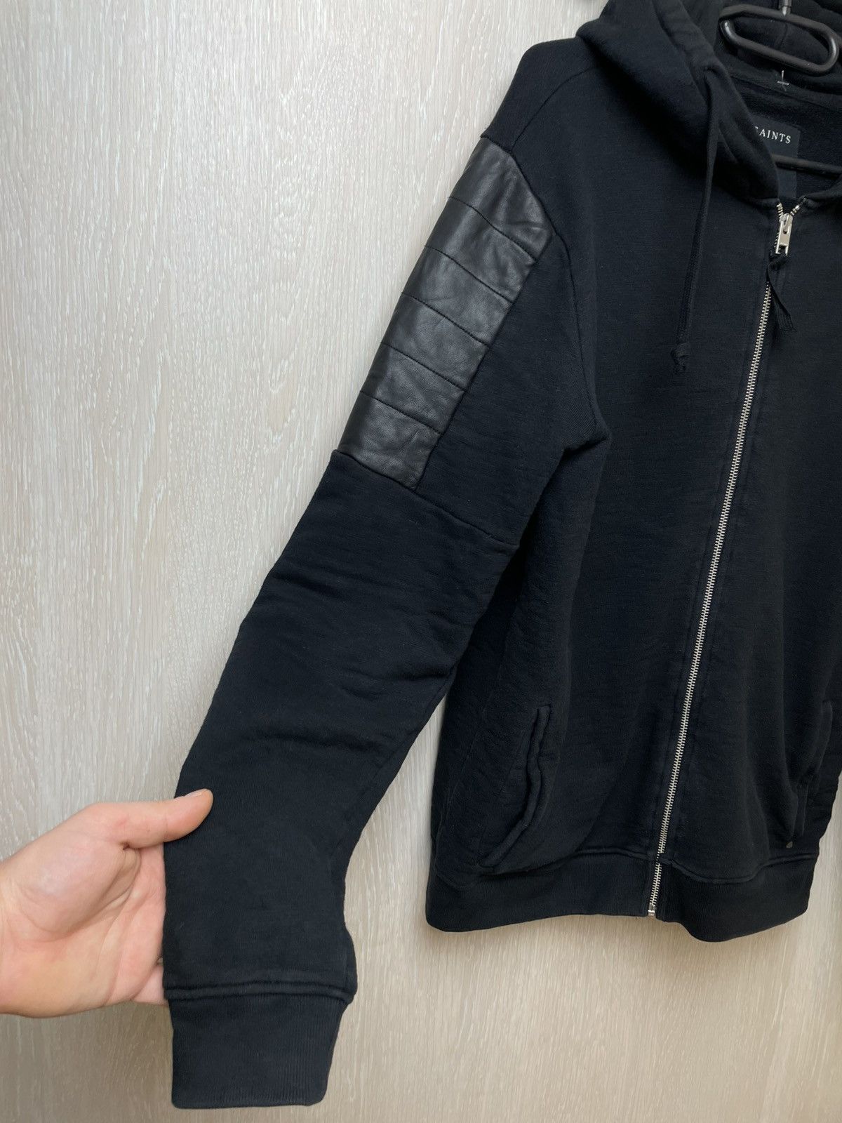 Allsaints AllSaints Black Zip Hoodie Medium Size US M / EU 48-50 / 2 - 4 Thumbnail