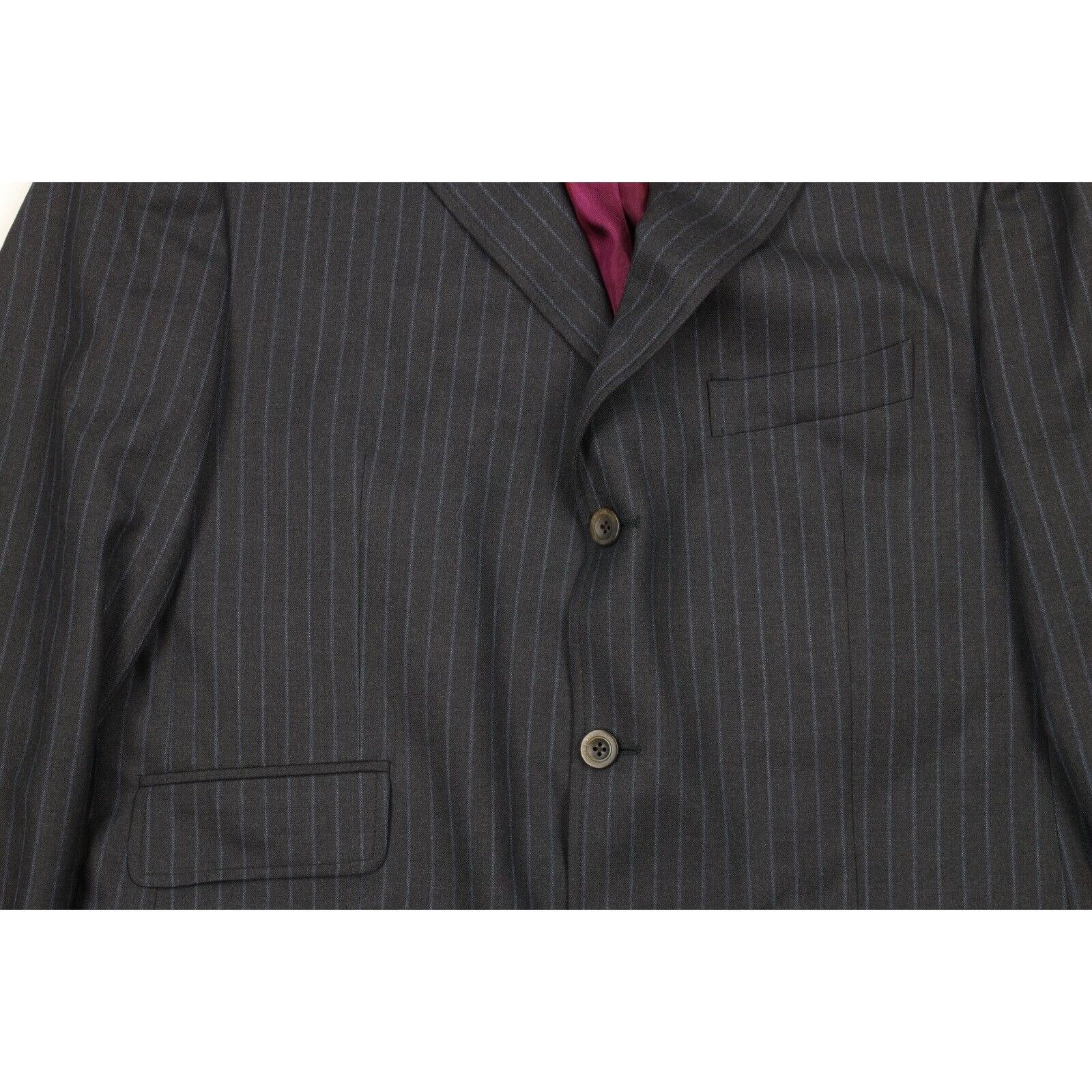 Etro Etro Milano 2 Piece Wool Pinstriped Suit Size 44R - 4 Thumbnail