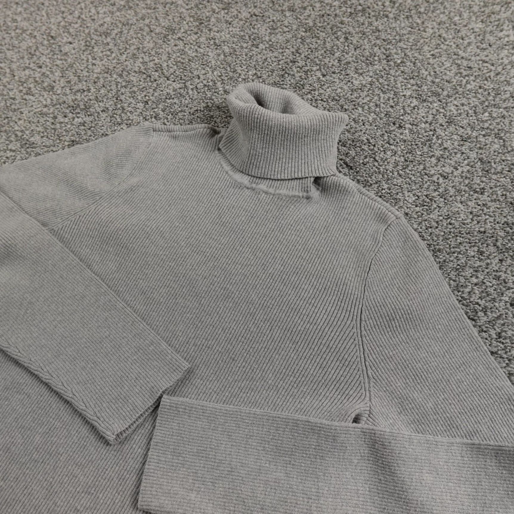Ralph Lauren Ralph Lauren Sweater Womens XL Gray Ribbed Knit Turtleneck Pullover Top Preppy Size XL / US 12-14 / IT 48-50 - 2 Thumbnail