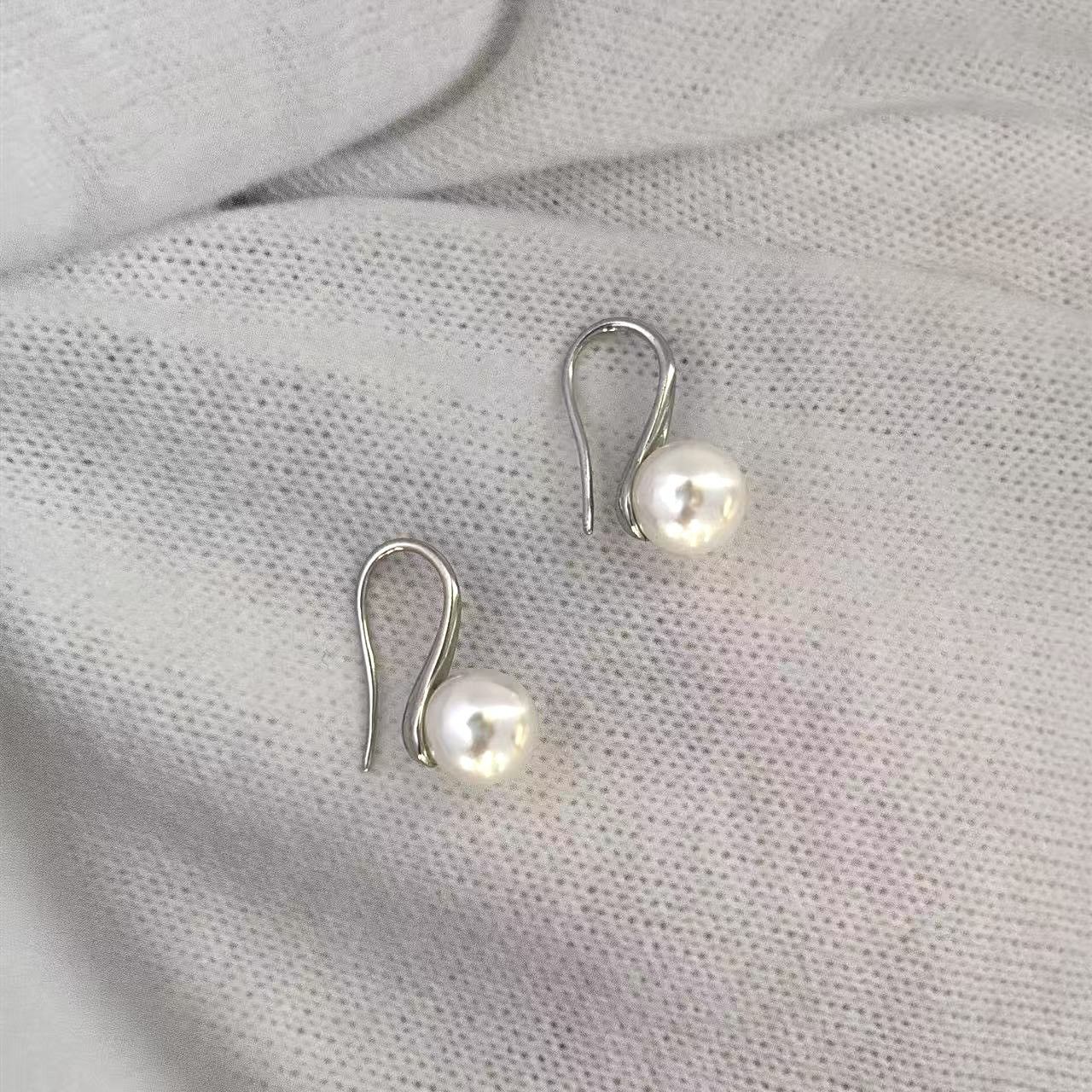 Other 8mm White Pearl Dangle Drop Earrings for Women Size ONE SIZE - 3 Thumbnail