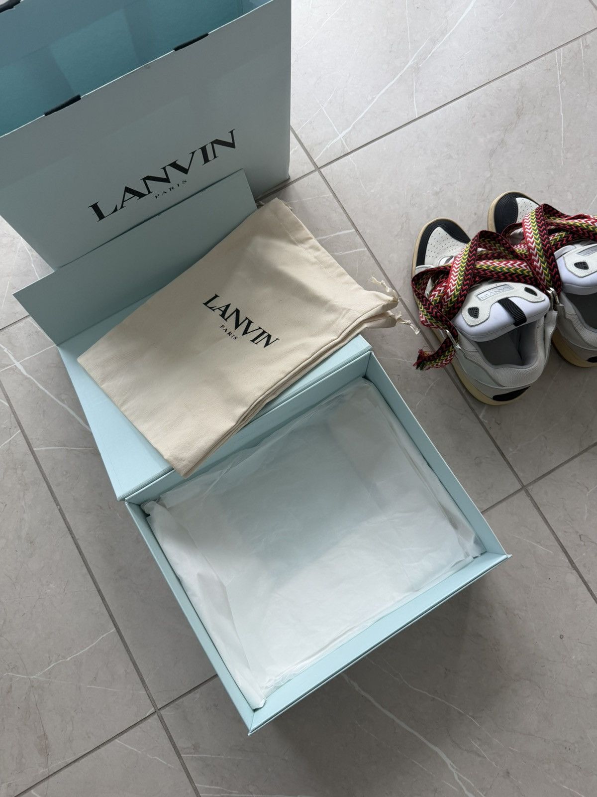 Lanvin Lanvin Curb Sneakers 'White' Size US 10 / EU 43 - 9 Thumbnail