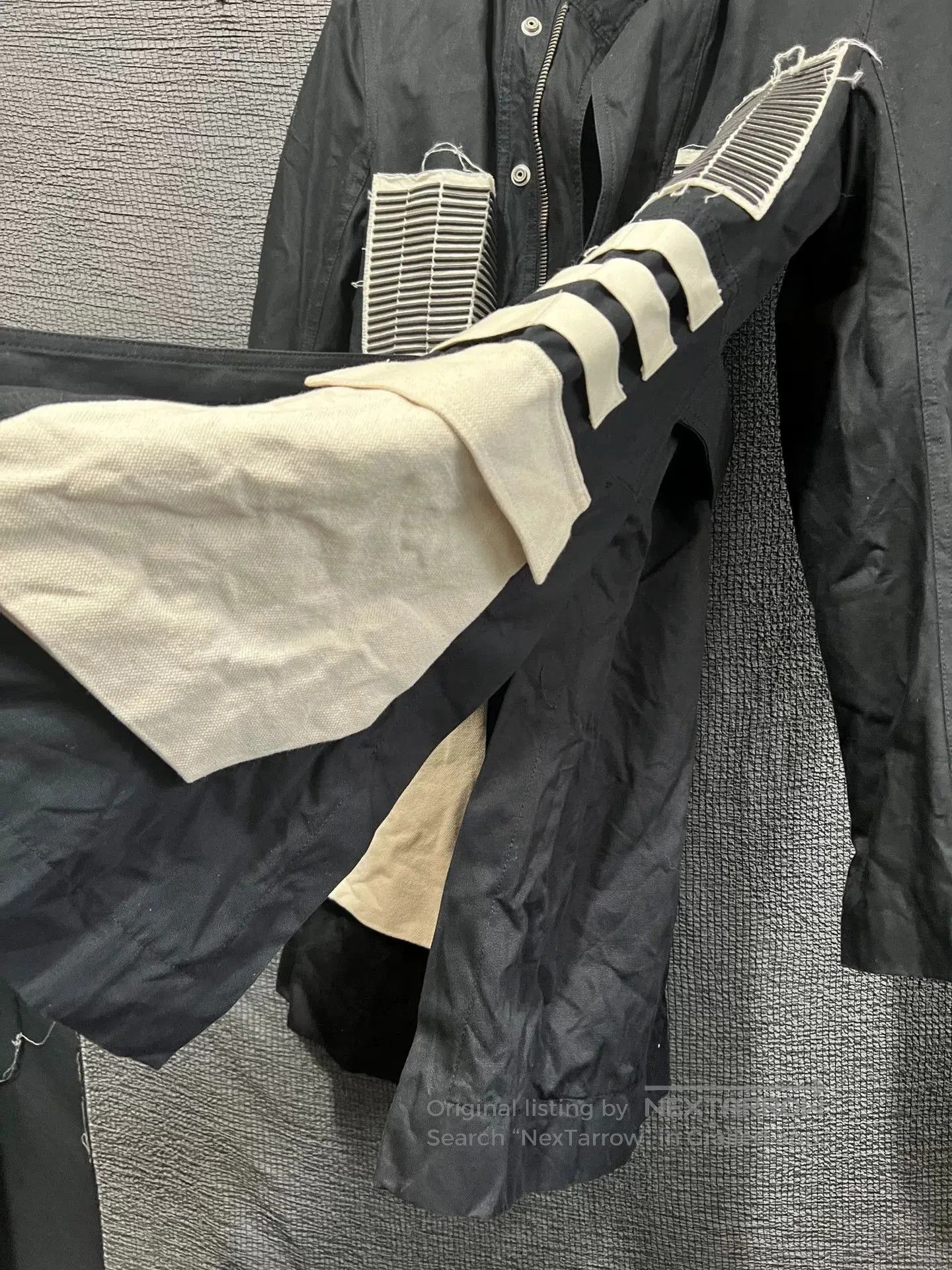 Rick Owens Rick Owens Black and White Windbreaker Coat. Size US M / EU 48-50 / 2 - 5 Thumbnail