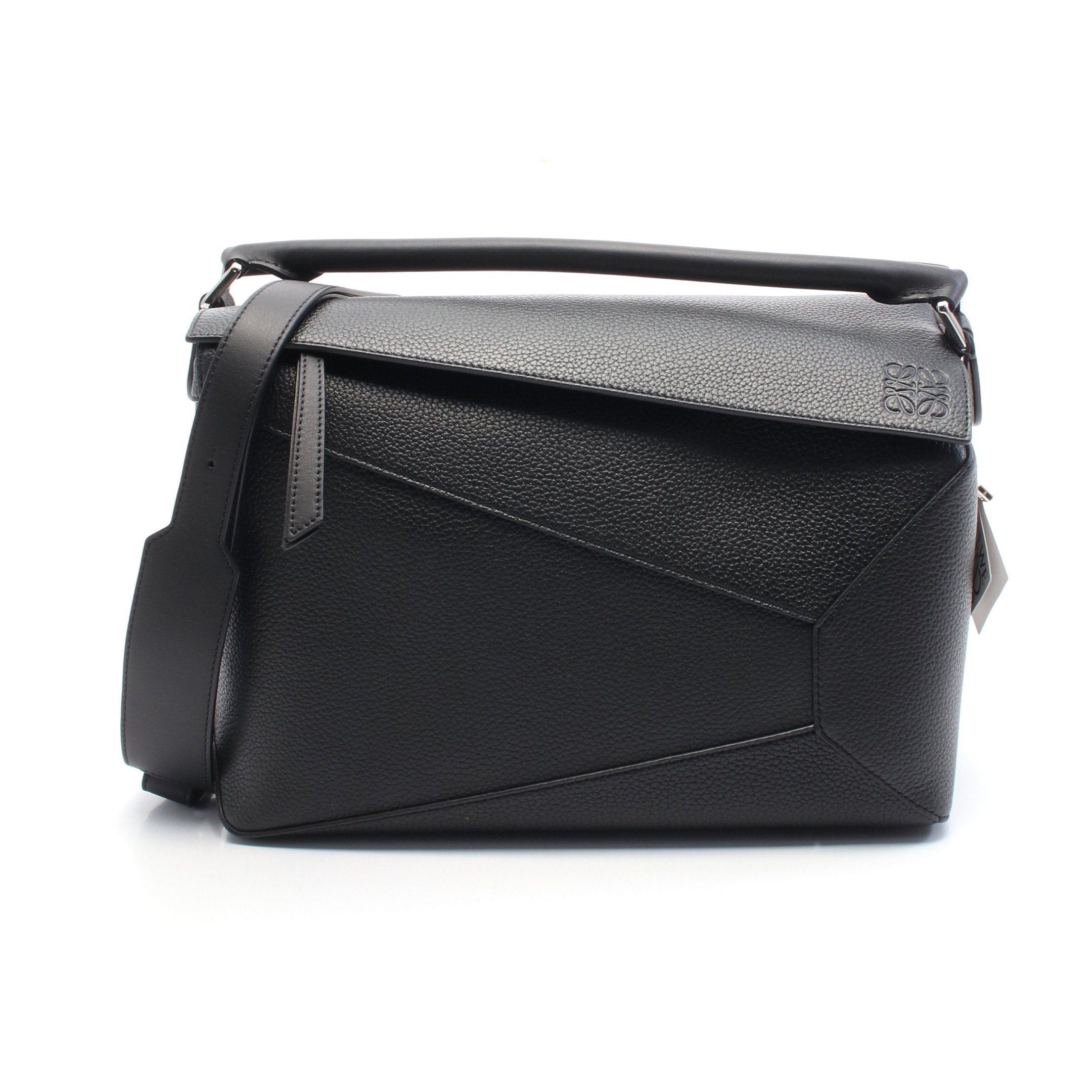 Loewe Loewe Puzzle Edge Large Handbag Leather Black Size ONE SIZE - 1 Thumbnail