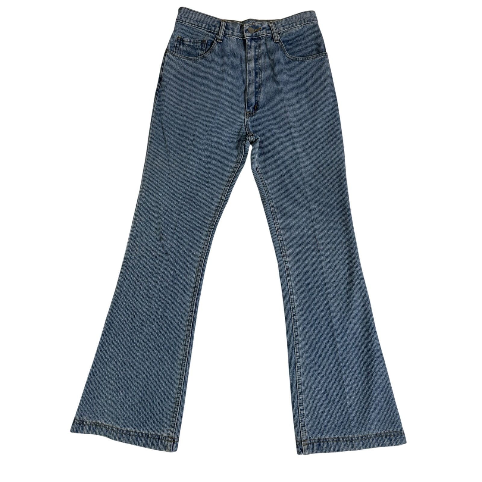 Unknown London Vintage Lona Jeans Blue Flare Bootcut Denim Pants Size 30 Size 30" / US 8 / IT 44 - 1 Thumbnail