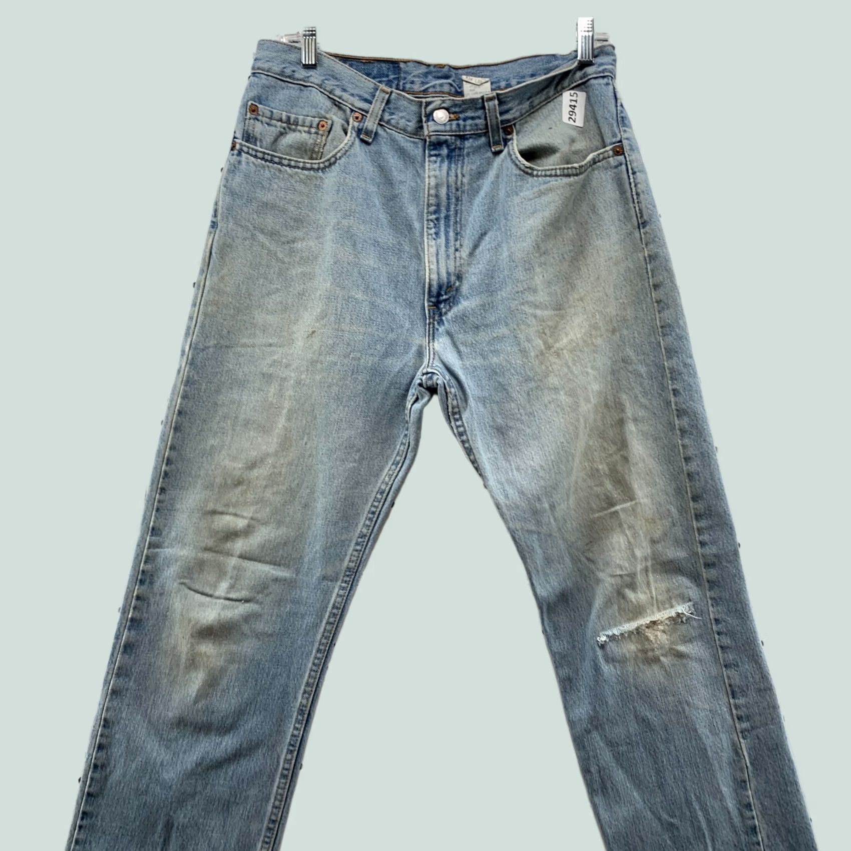Levi's VINTAGE Levis 505 Jeans Denim Mens Size Regular Straight Fit 33X30 USA 90s Fits Size US 33 - 1 Thumbnail