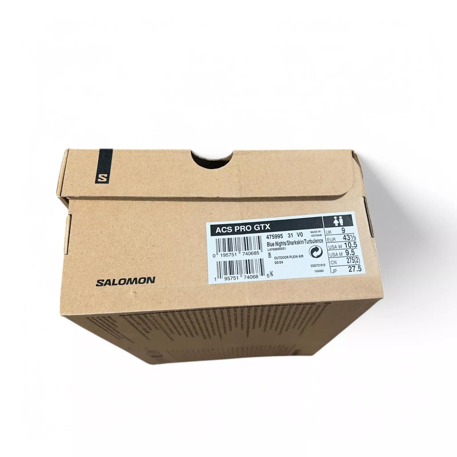 Salomon Salomon ACS Pro GORE-TEX Sneakers UK 9 Blue Gray Waterproof Size US 9.5 / EU 42-43 - 6 Thumbnail
