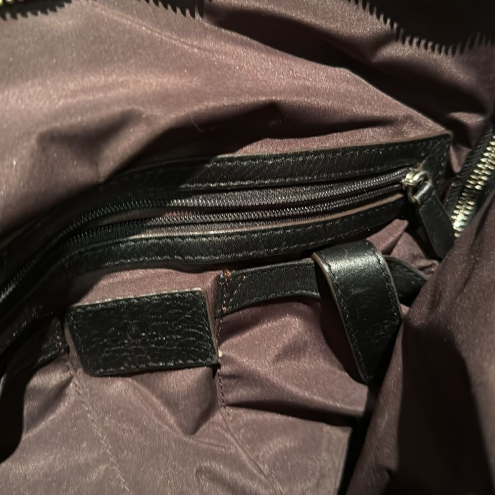 Cole Haan Cole Haan black pebbled leather gathered buckle strap shoul Size ONE SIZE - 7 Thumbnail