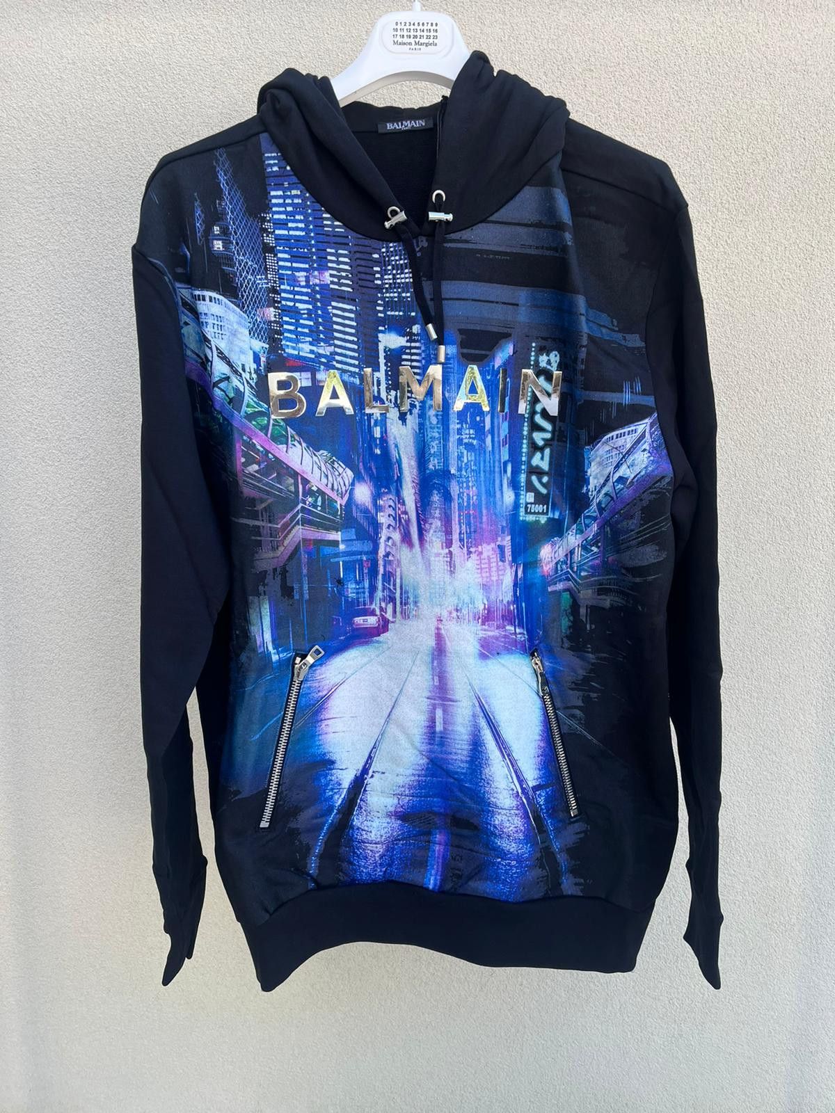 Balmain Black Balmain Side Zip hoodie | Grailed