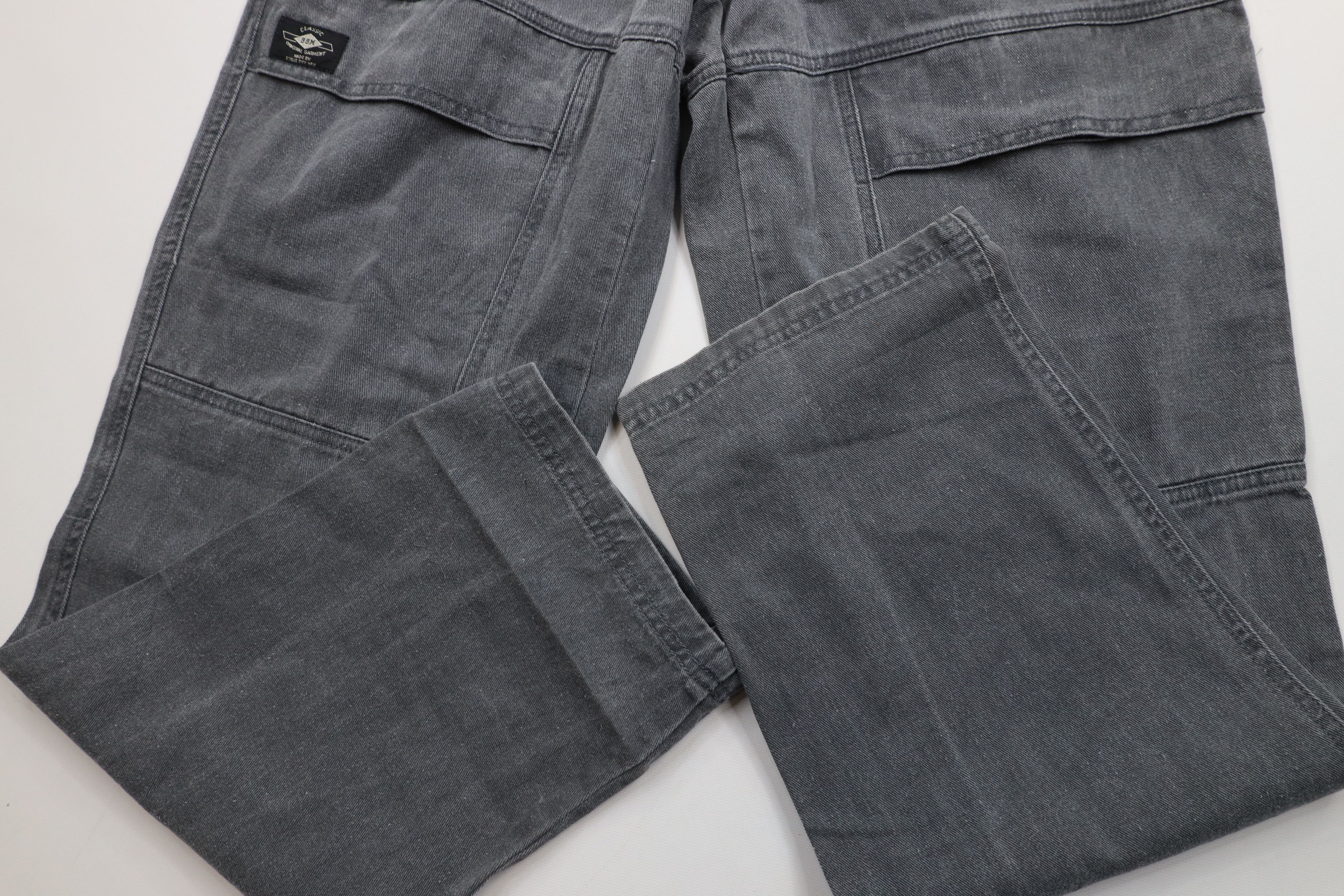 Vintage Vintage 90s Streetwear Stonewash Pocket Cargo Pants Gray Size US 28 / EU 44 - 6 Thumbnail