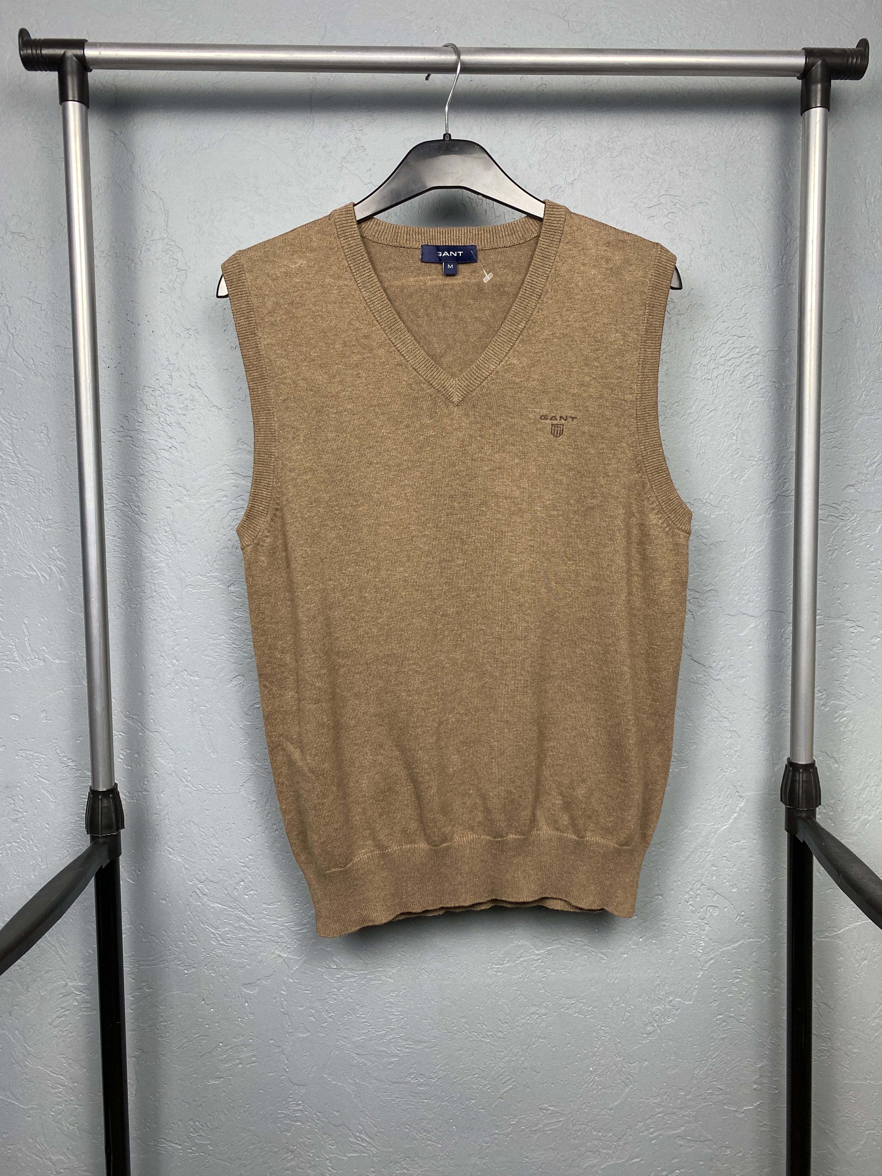 Gant Gant Vintage Mens V-neck Vest Sweater Jumper Size US M / EU 48-50 / 2 - 1 Thumbnail