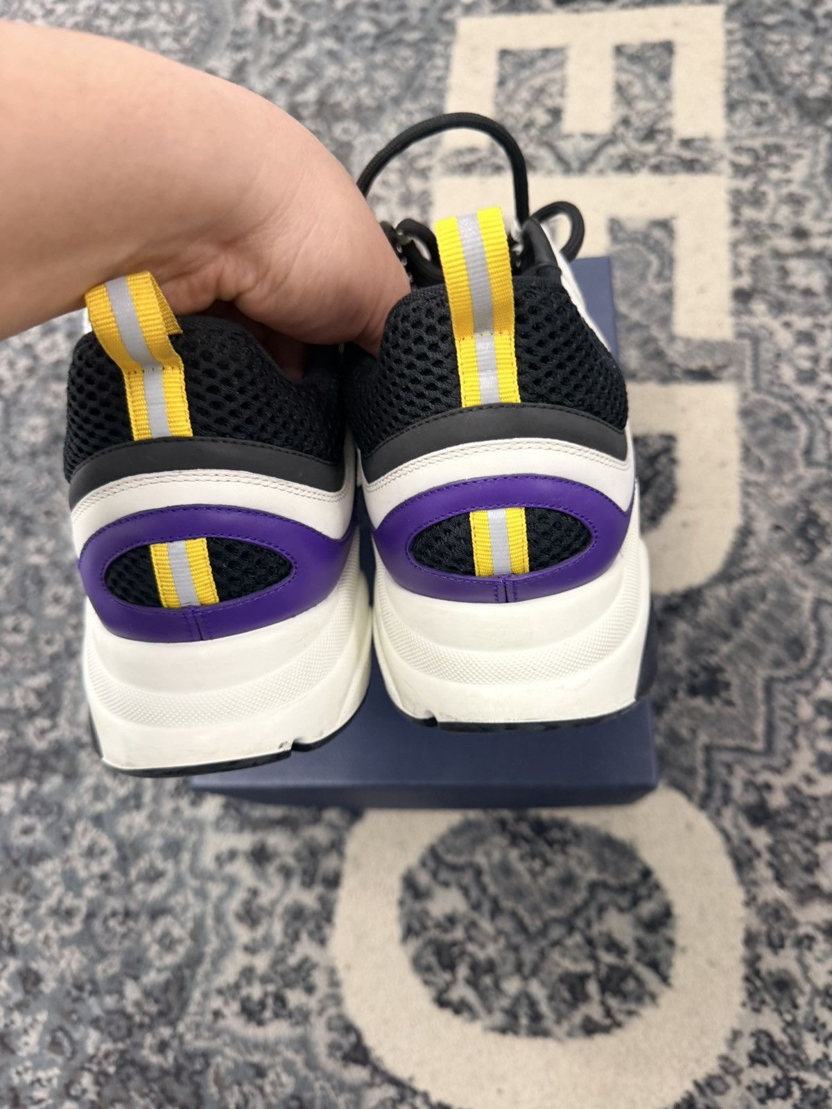 Dior Dior B22 Purple W Yellow Size 47/14 US Size US 14 / EU 47 - 4 Thumbnail