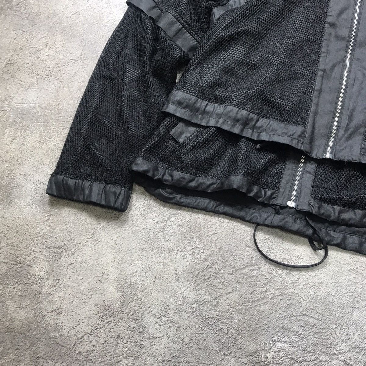 Vintage Vintage Y2K Oversized Mesh Zip Jacket Streetwear Grunge L Size US L / EU 52-54 / 3 - 4 Thumbnail