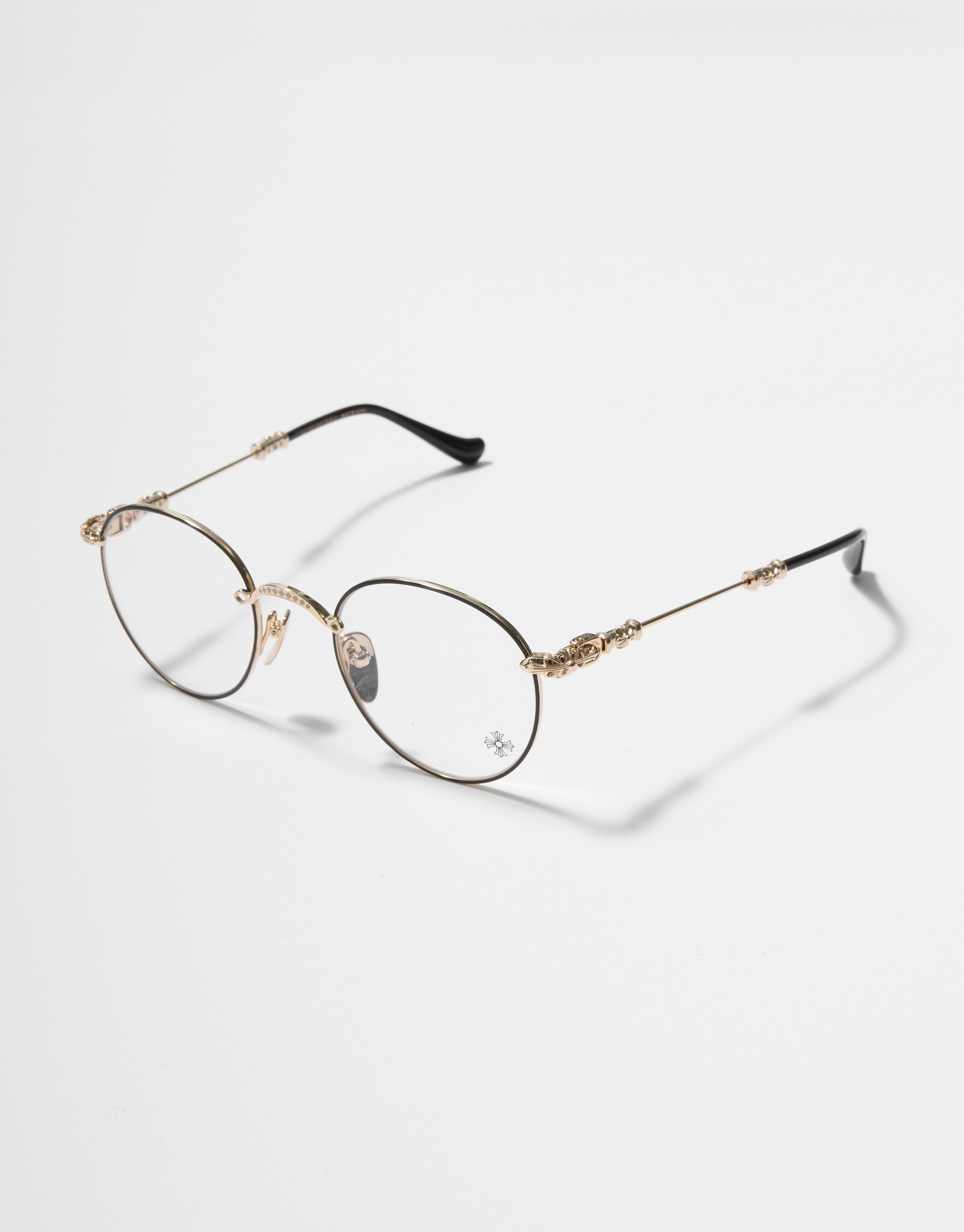 Chrome Hearts CHROME HEARTS BUBBA MATTE BLACK/GOLD PLATED-PLASTIC Size ONE SIZE - 1 Thumbnail