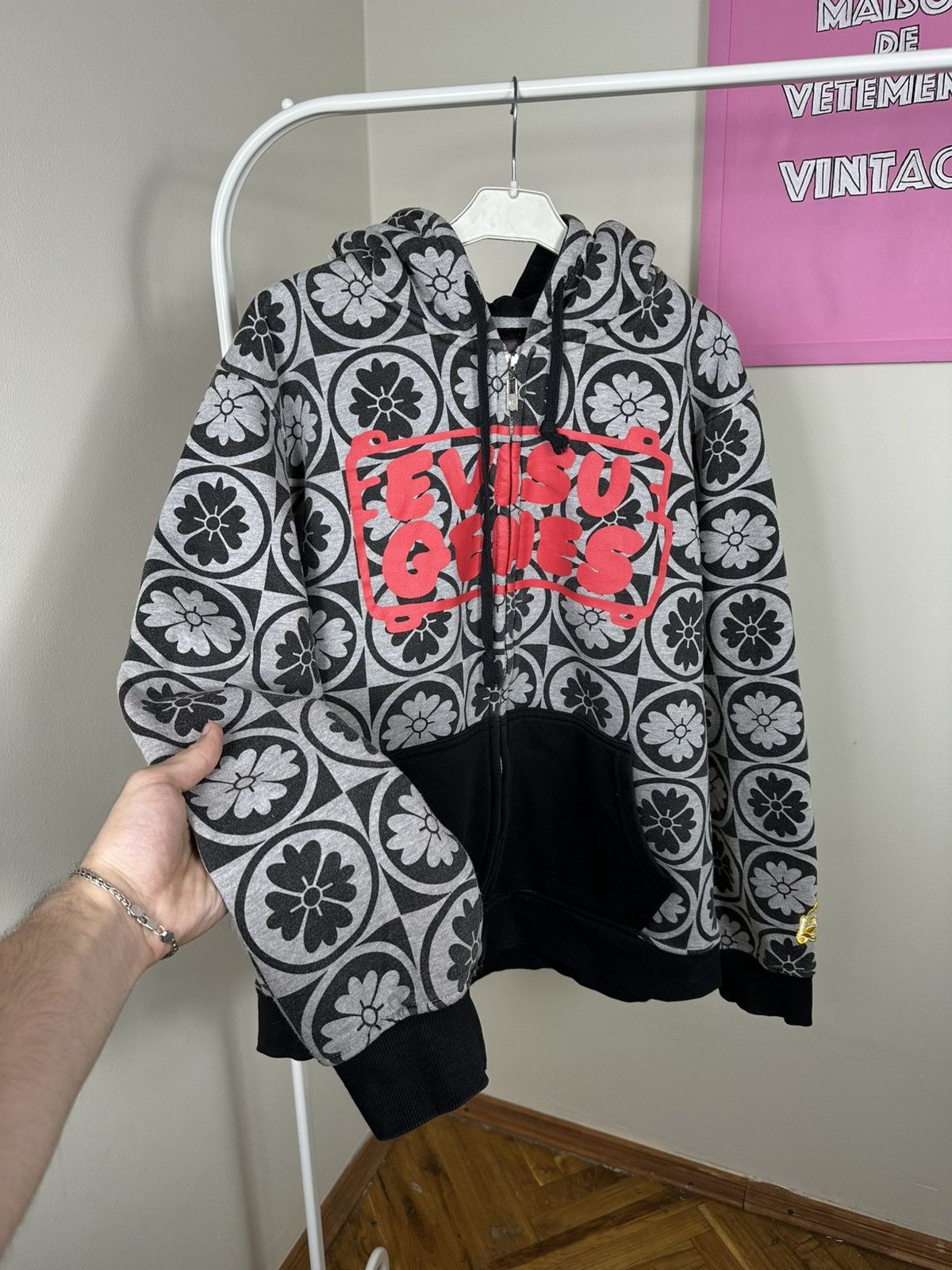 Evisu Evisu Graphic Full Print Zip Hoodie Vintage Embroidered Size US XL / EU 56 / 4 - 6 Thumbnail